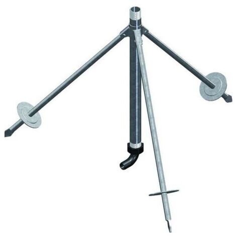Fixation mâle pour trépied d'arroseur galvanisé m 1-1/4