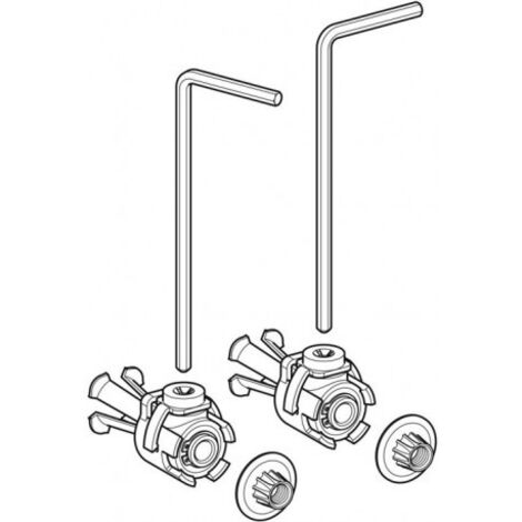 FIxation murale Geberit WB9N-SAG, caché 597200000