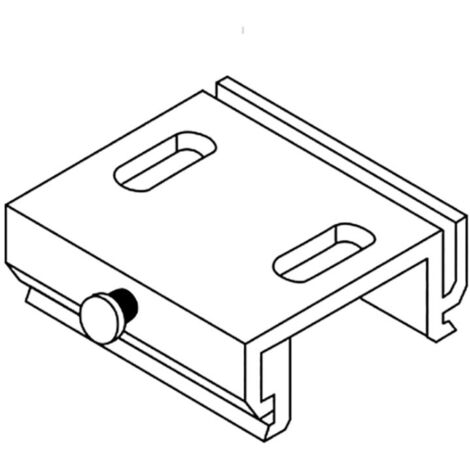 fixation plafond - pour rail 3 allumages 023 - 16356