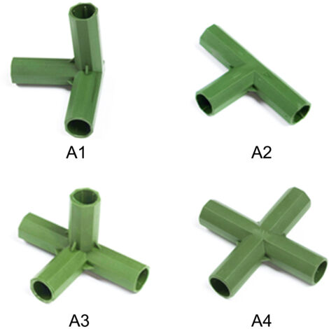 Fixation pour Cadre de Jardin  Support PP 11mm  Structure Solide  Lot de 12  Plantes Grimpantes  Tomates, Cucurbits