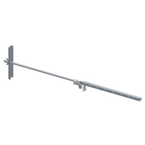 Fixation pour échafaudage acier avec traversée pour mur de 0,65m - DIMOS - 1750 mm