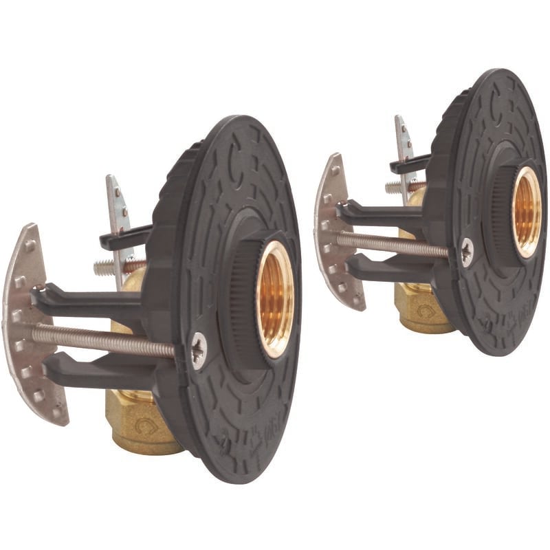 Fixation pour robinetterie Bain Douche pour tube Multicouche Ø16 à compression