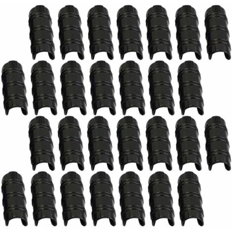 Fixation pour serre tunnel - Lot de 30 pinces à tuyau 32 mm, fixation robuste