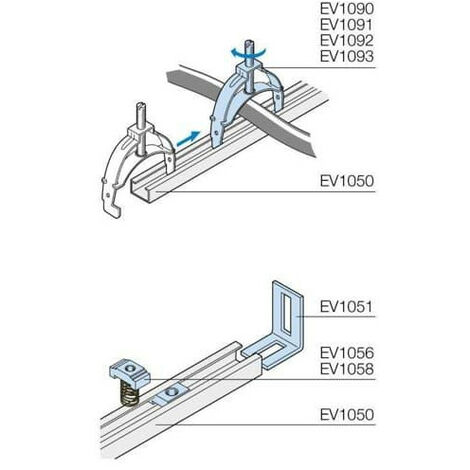 Fixation Profile Ev1050 (x25) Armoires 1STQ000982A0000 ABB EV1051