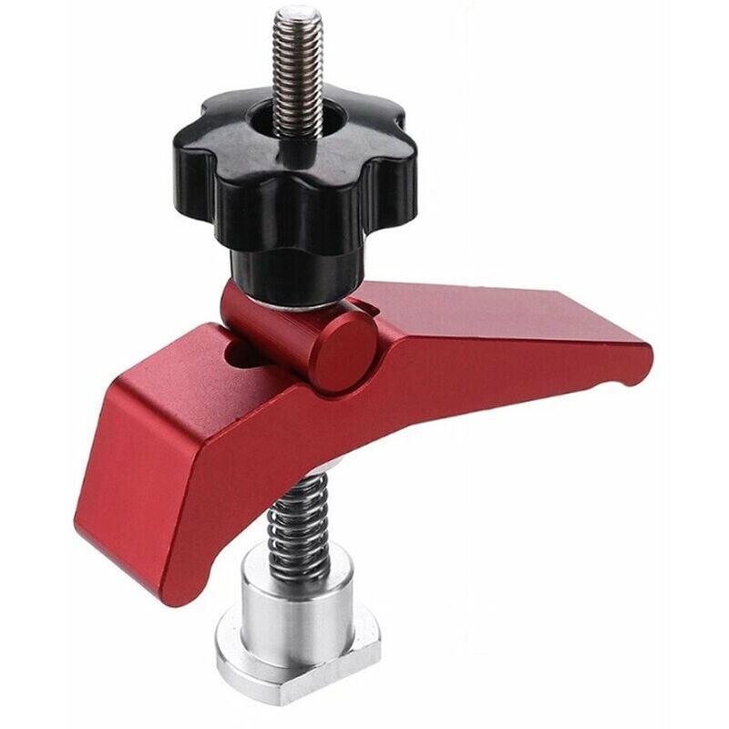 Fixation rapide en alliage d'aluminium ensemble de fixation pour rainure en t table à outils pour le travail du bois bloc de pressage support de