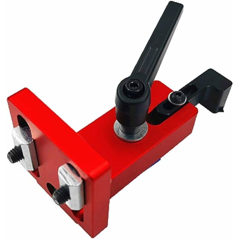 Aougo - Fixation T-Slot Mitre Track Stop Locator Supports coulissants Support de rail de travail du bois Goulotte Connecteur Support Outil de travail