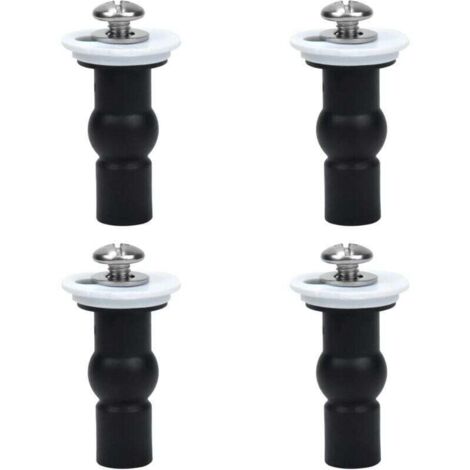 Fixations de siège de toilette, vis d'expansion de charnière de siège de toilette, 4 pièces