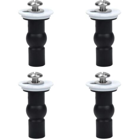 Fixations de siège de toilette, vis d'expansion de charnière de siège de toilette, 4 pièces