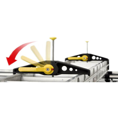 Fixations d'échelle pour transport sécurisé – Verrouillage par clé – Accessoire pour échelle – Sécurité optimale contre le vol – Rhino Products