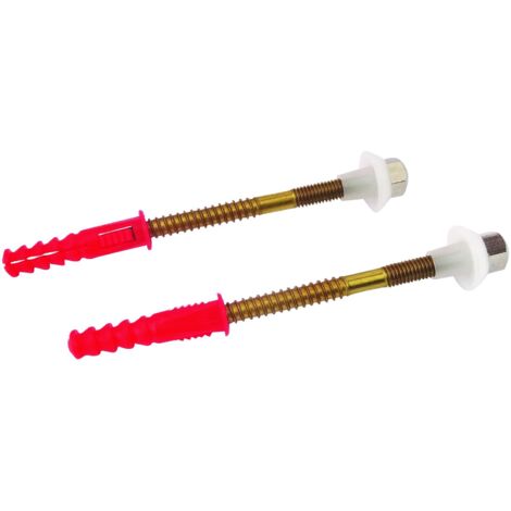 Fixations  pour cuvette WC longueur 9,5cm - lot de 2