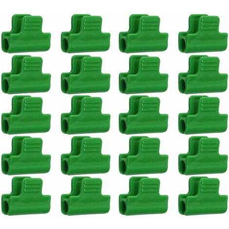 Fixations pour Serre,Lot de 20 Clips De Fixation pour Film De Serre, Plastique Laminé, Clips pour Abris BannièRes, Cadres Et Couvertures De RangéE De 11 Mm De DiamèTre