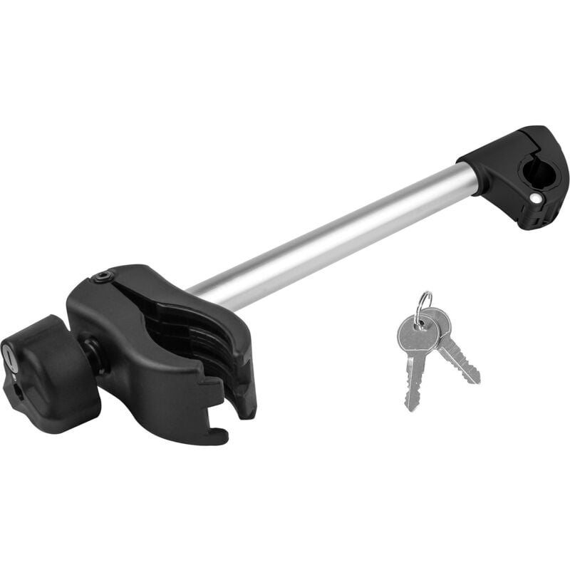 Porte-vélo Eufab Fixe-cadre à Pince Long Amovible ø 25 + 30 Mm Antivol - Porte-vélos Eufab