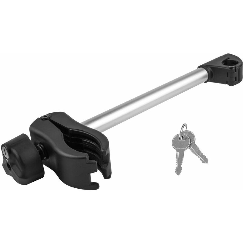 Eufab - Porte-vélo : Fixe-cadre Amovible Et Antivol 31 Cm