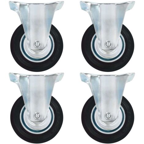 Fixed Casters 4 pcs 100 mm vidaXL