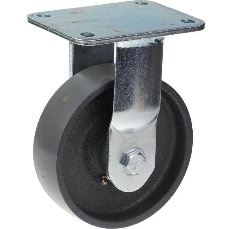 Fixed castor - PARNELLS - 150 mm - Zinc-coated steel - Maximum load 150 kg - Roller bearing