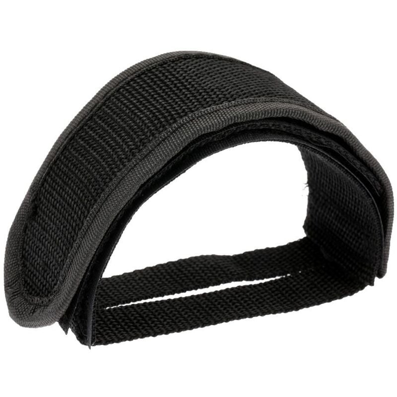 Image of Fixed Gear Fixie BMX Fahrrad Anti-Rutsch-Doppelklebebänder Pedal Toe Clip Strap GÜRtel Schwarz