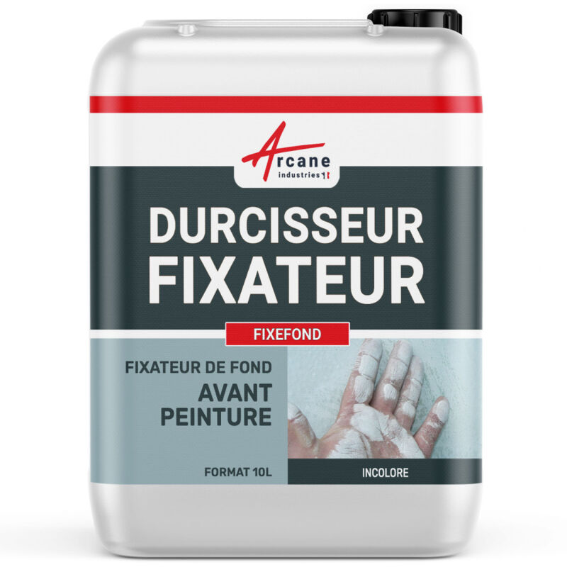 Arcane Industries - Durcisseur fixateur avant peinture pour fonds poreux farinants, friables fixefond - 10 l