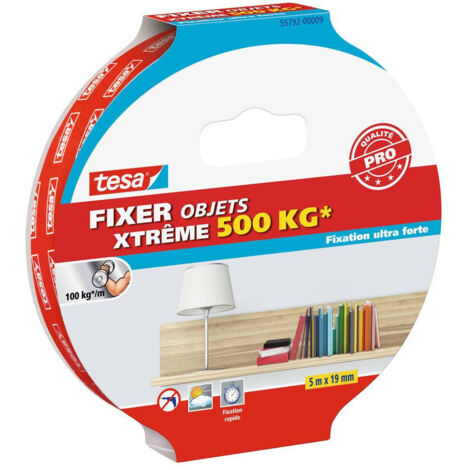 Fixer Objets - Double-Face Extrême 500kg 19mmx5ml - TESA