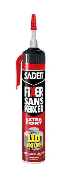 Sader - Colle Fixer sans percer résistante - système gâchette - 200 mL