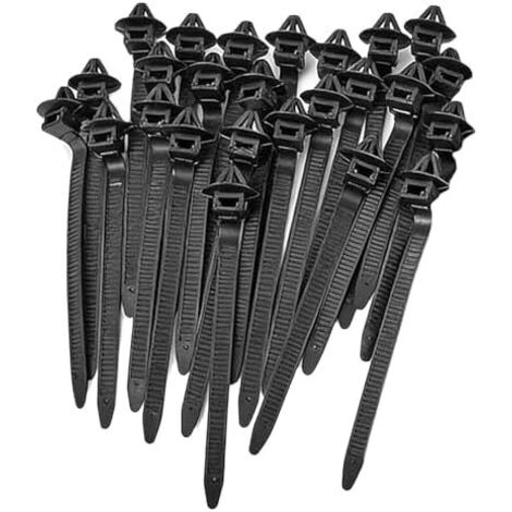 Fixez Des Attaches Zippées – Sangle De Câble Verrouillable, Clip Pare-chocs Antidérapant  Attache Gestion Automobile Autobloquante, Retenue Panneau Carrosserie Intérieure Robuste Noire Po -