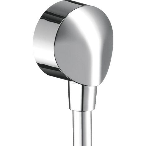 Hansgrohe – Raccord mural 27454000 – Coude de raccordement pour douche – Métal chromé ½' – Installation rapide sans clapet anti-retour