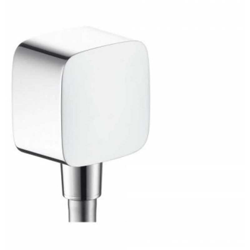 Hansgrohe - PuraVida - Raccordement du flexible Fixfit avec clapet anti-retour et rotule, chrome 27414000