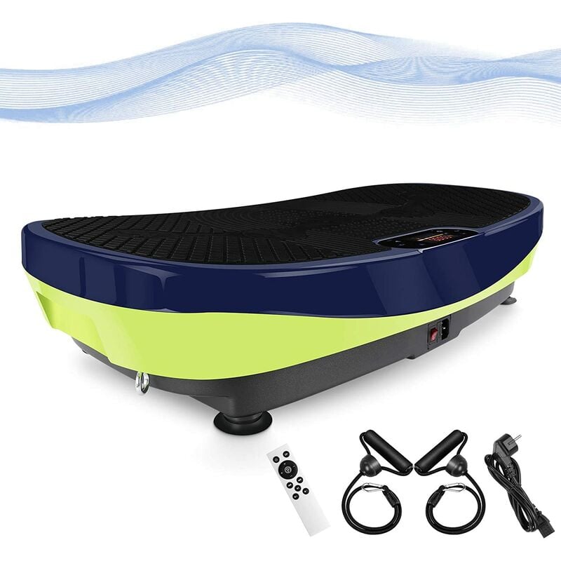 

Profi 3D Plataforma Vibratoria Curved Slim, Plataforma Vibración con Pantalla LCD, Altavoz con Bluetooth | 5 Programas de Entrenamiento, Nivel 120 |