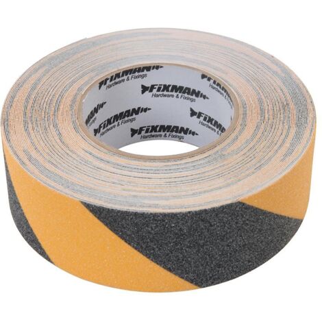 Fixman 190583 Nastro anti-scivolo 50 mm x 18 m Nero/Giallo