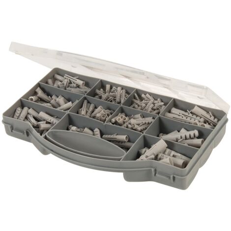 Fixman 530552 Confezione 330 Pezzi Tasselli a Espansione, Grigio