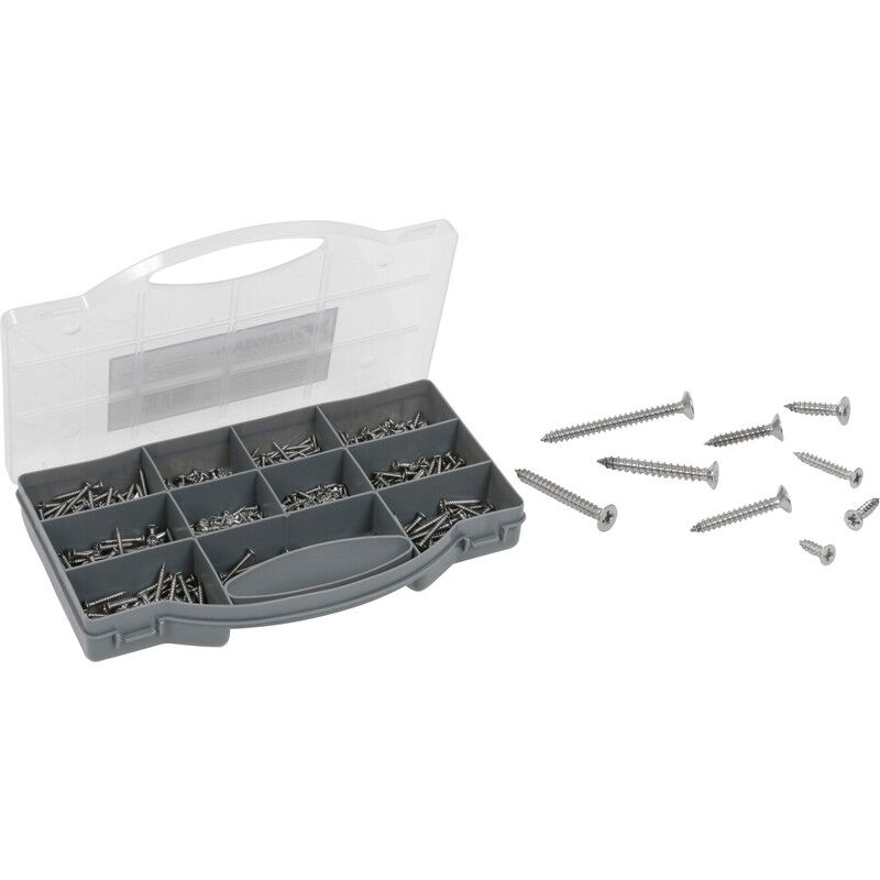 Fixman - coffret de vis tête trompette assorties 570 pièces 401989