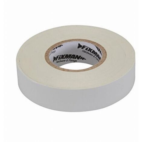 FIXMAN Nastro isolante 19 mm x 33 m Bianco