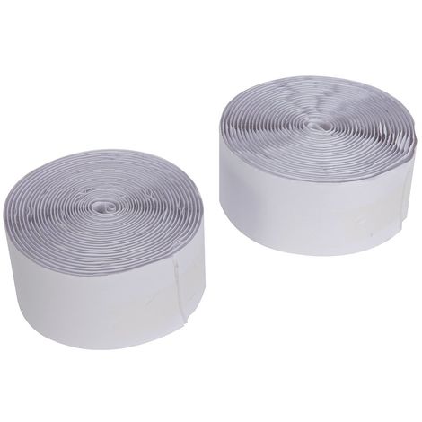 FIXMAN Silverline 316144 Nastro, autoadesivo, bianco, 2 pezzi, 50 mm x 5 m , bianco, 316144