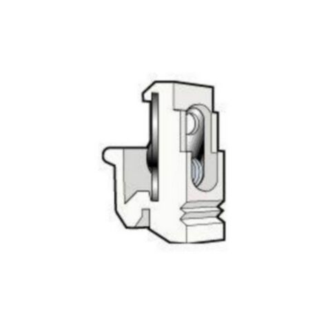 Fixocap pour vis M5 en partie supérieure et vis M3 fixation appareillage sur rail EN 60715 asymétrique noir LEGRAND 036459