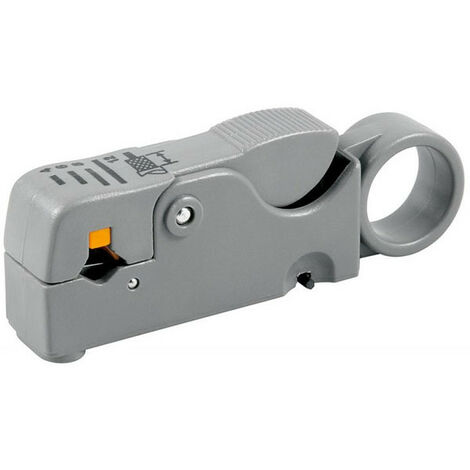fixpoint Outil à dénuder avec 2 lames, longueur de coupe: minimale 4 mm, également 6 mm, 8 mm et jusqu'à 12 mm max. (11661)