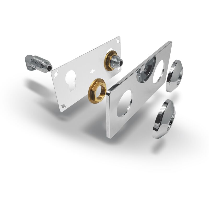 

Noyon&thiebault - FIXSYSTEM platina doble de lavabo MG1/2' - salida MG3/8'