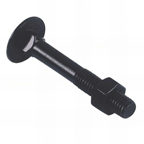 Vis penture - Viswood - Tête cylindrique bombée - TX - Acier zingué noir - 6 x 35 mm - Boîte de 200