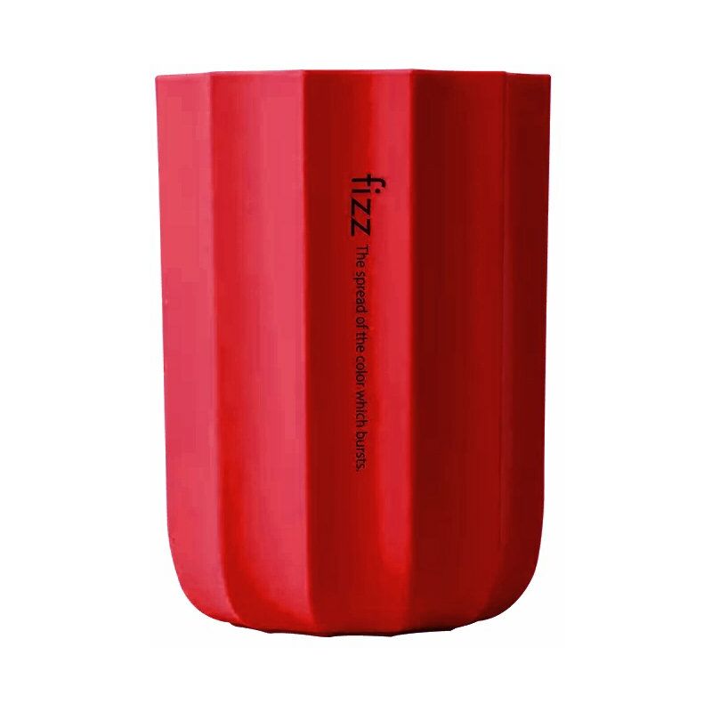 

Fizz Pen y portalapices Organizador de papeleria para escritorio Organizadores de escritorio de oficina mate Vasos de silicona de larga duracion,rojo