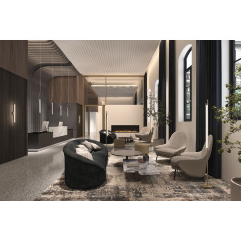 FL OSLO laton mate 20W cristal transp 3k