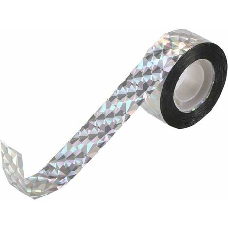 Flach Tape, Ruban Anti-Oiseaux réfléchissant Recto-Verso de Ruban de Protection Anti-Oiseaux réfléchissant Les Bandes, 80 m 2,4 cm