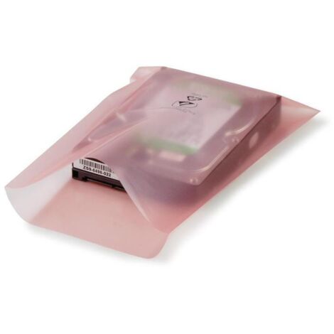 Flachbeutel antistatisch Maße 250x300mm S.100µ rosa aminfreies LDPE TRANSPAK
