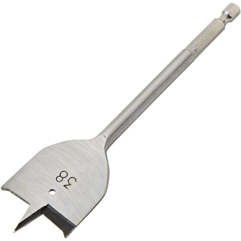 Image of Ineasicer - Flachbohrer-Set, Dreispitzbohrer, 38 mm Lochsäge, Holzbohrplatte