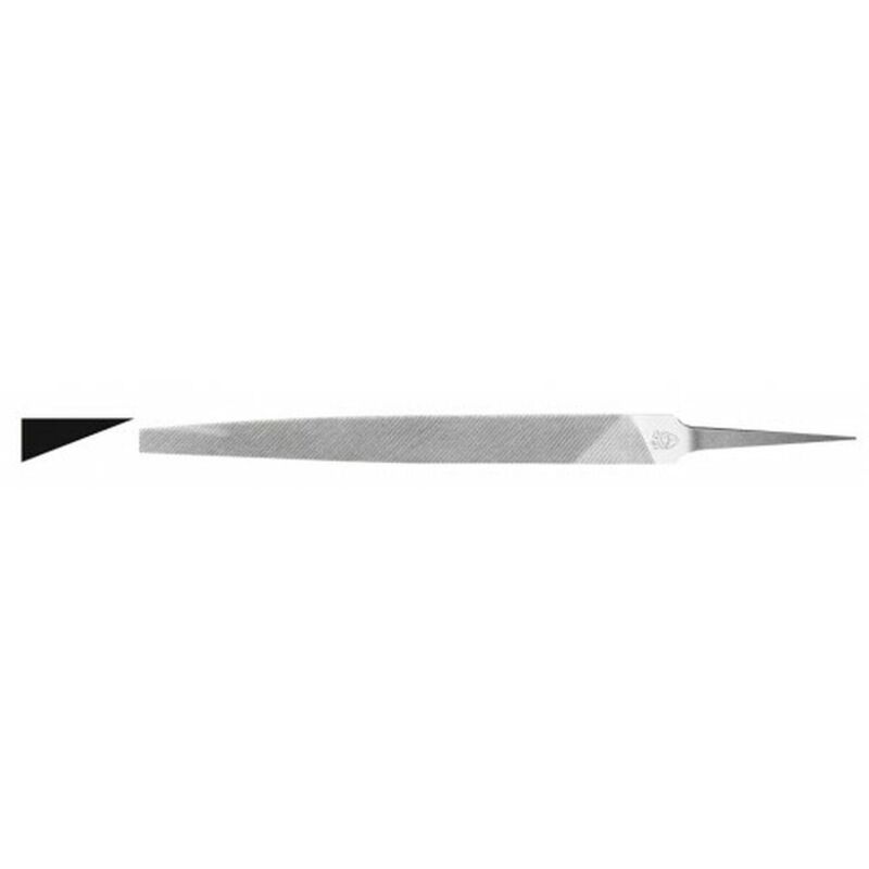 Handfeile erizo Stahl feines Korn 12 Zoll silber