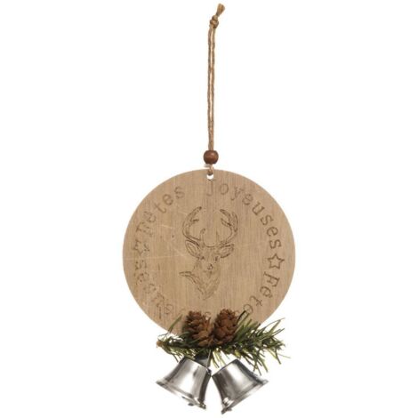 Flache Glockenglocke des Weihnachtsthemas - Rentier