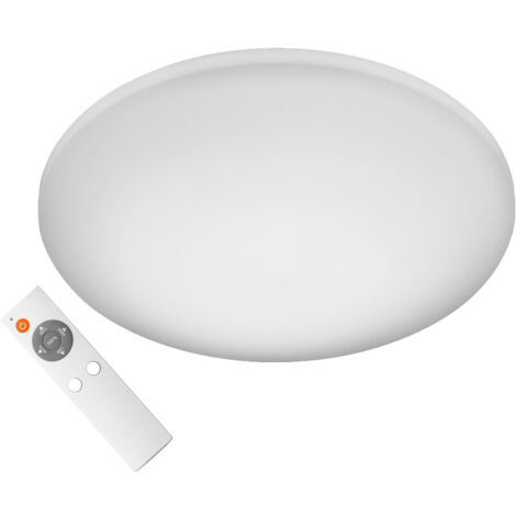 Flache LED Deckenleuchte LUKIDA mit Fernbedienung, dimmbar, Ø 38cm