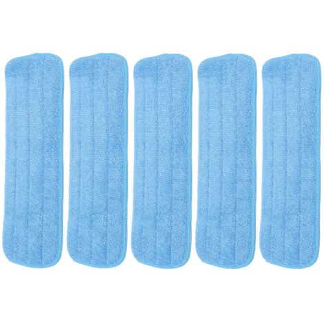flache Mikrofaser-Wischmopp-Pads für Wischmopps, 14 x 41 cm, waschbar und wiederverwendbar, kompatibel mit den meisten Klett-Wischmopps