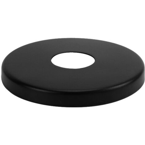Flache Rosette schwarz 3/4"