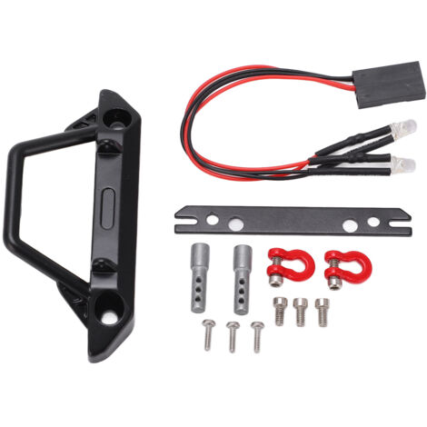 Flacher Frontstoßfänger mit 2 LED-Scheinwerfern für Axial SCX24 1/24 RC-Car – Schutz und Beleuchtung