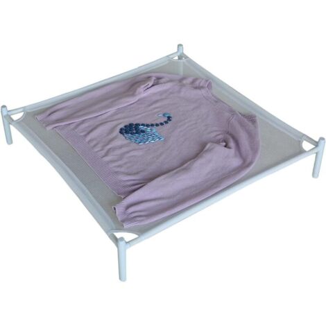 Flacher Wäscheständer, 1/2/3-stöckiger stapelbarer Wäscheständer aus Netzgewebe, Wäschetrockner aus Netzgewebe, Wäschetrockner für drinnen und draußen für Pullover, Spielzeug, Socken, Daunenjacken, Ge