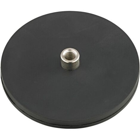 Flachgreifer-Magnet Gummi 22mm m.Buchse M4 Beloh