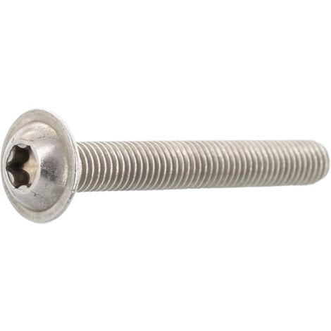 Flachkopfschraube ISO 7380-2 m.Bund/Innensechsrund VG M 5 x 10 -T25A 2 500 Stück